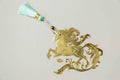 Golden colored Unicorn Bookmark