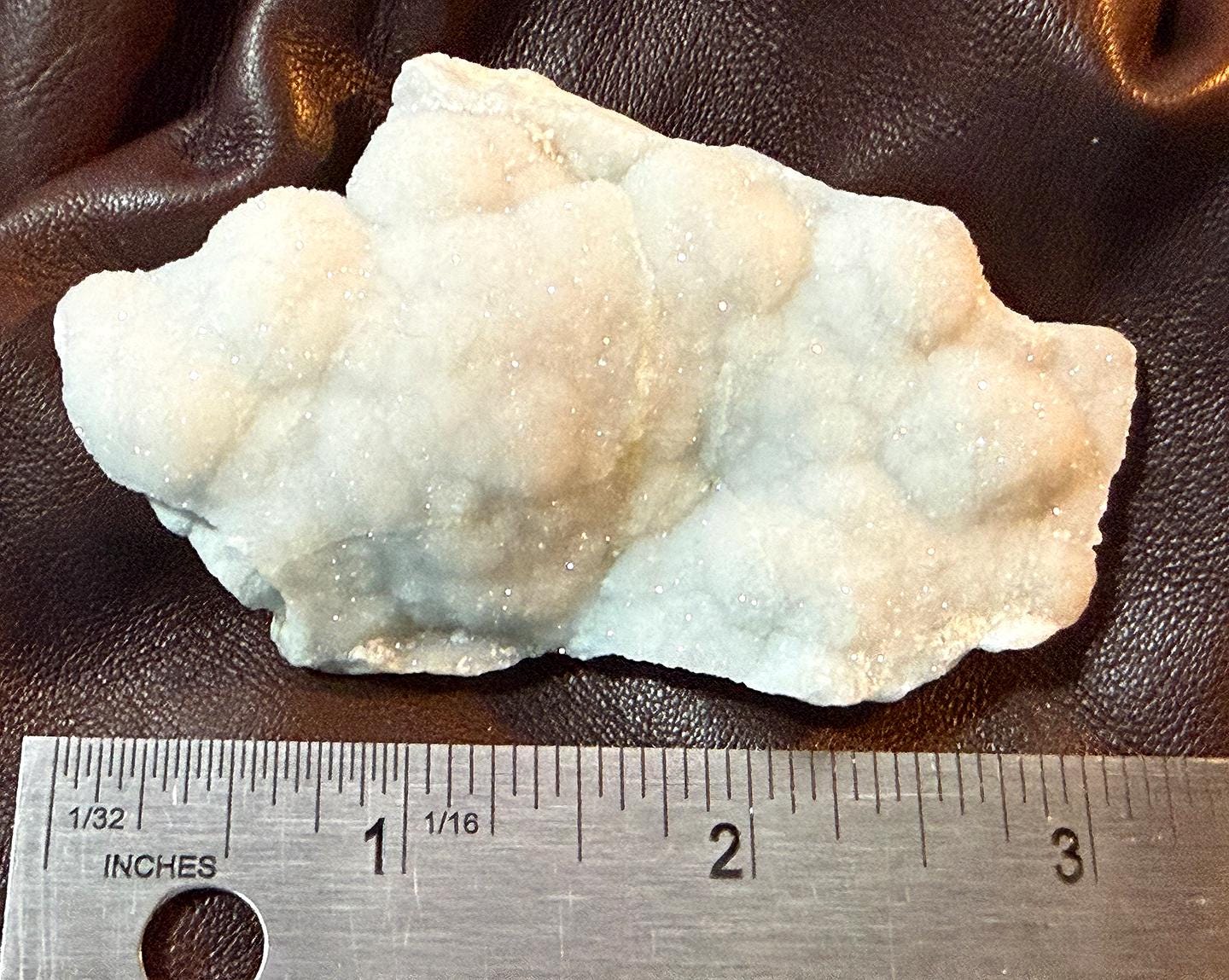 Sparkley Grey Druzy Chalcedony from Fultonville, NY, 69g