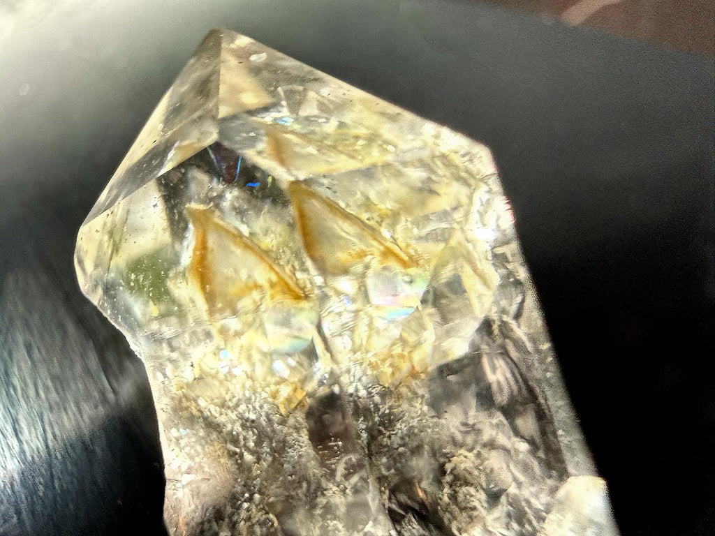 Double Terminated Herkimer Diamond 6g water-clear with inclusions, from Fonda, NY, Herkimer area