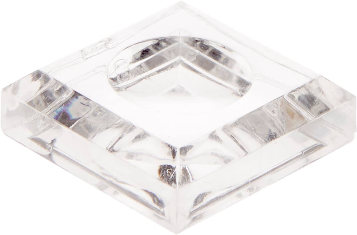 Clear Acrylic Square Base w/ Indention to Hold Sphere