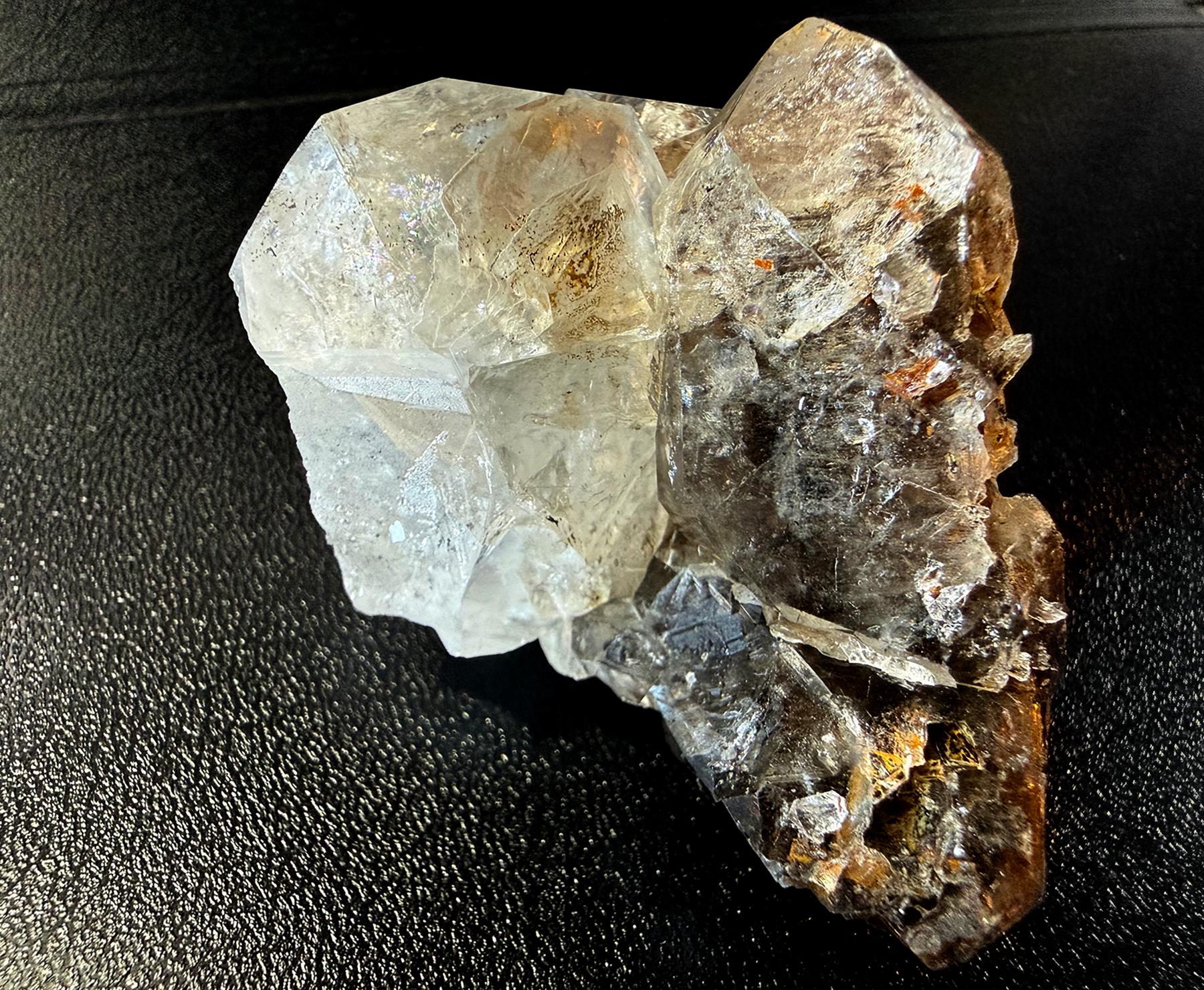 Smoky Quartz and Herkimer Diamond Duo, from NY