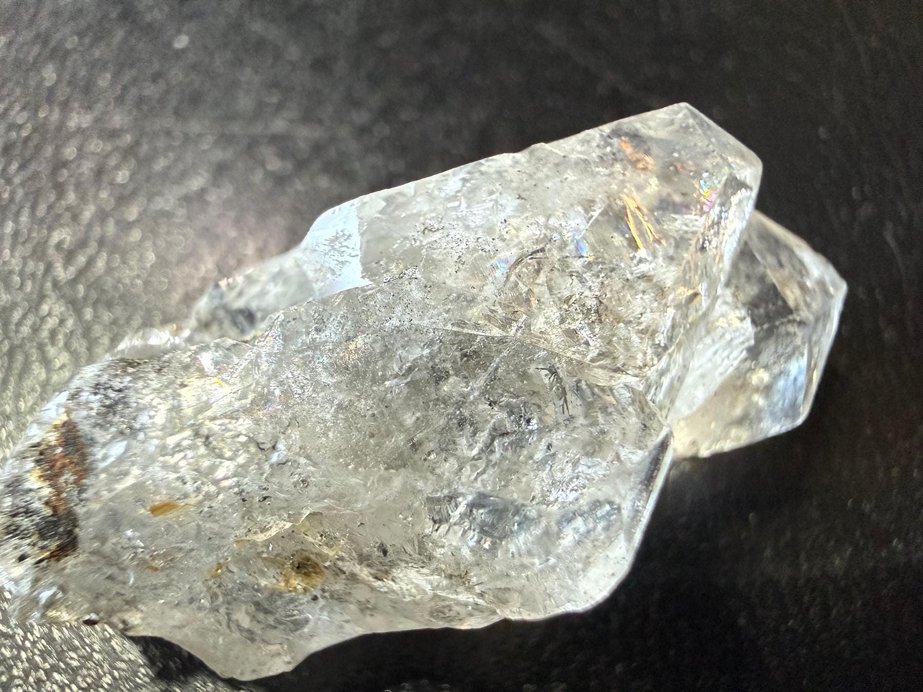 A collection of 7 Petite Herkimer Diamonds (Quartz) from Fonda, NY