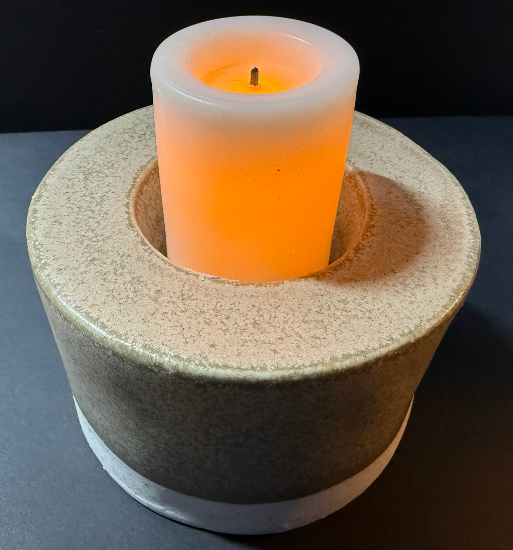 Ceramic Duo-Tone Tea Light Holder