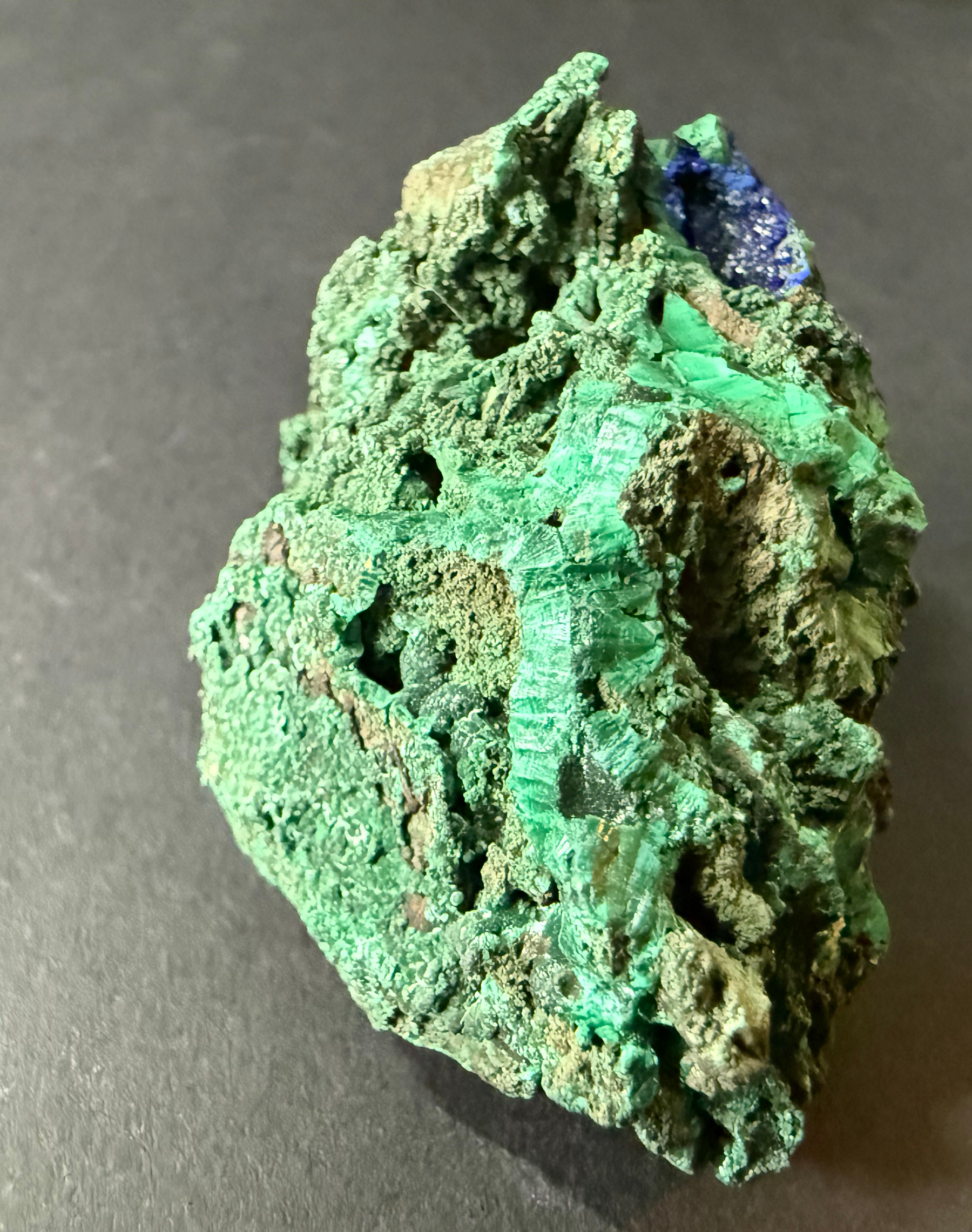 Malachite with Small Azurite Inclusions from Arizona