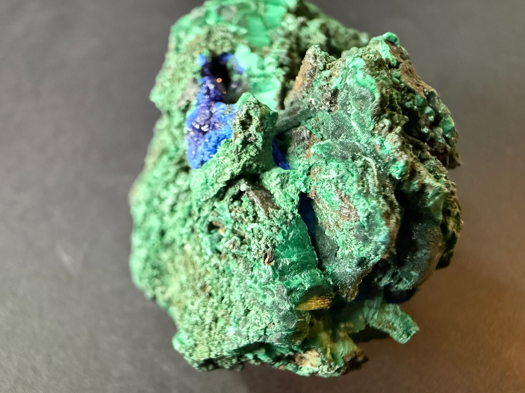 Malachite with Small Azurite Inclusions from Arizona