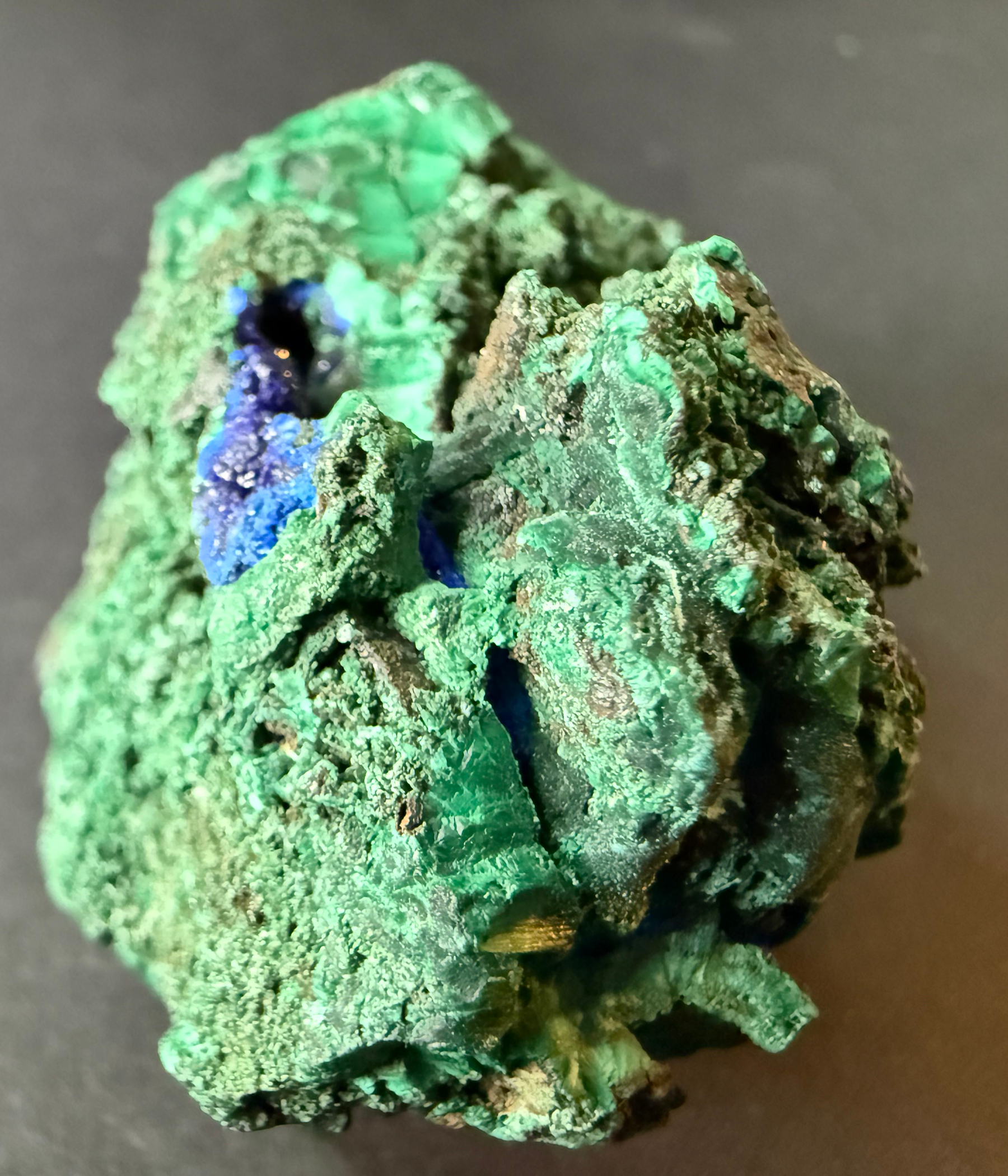 Malachite with Small Azurite Inclusions from Arizona