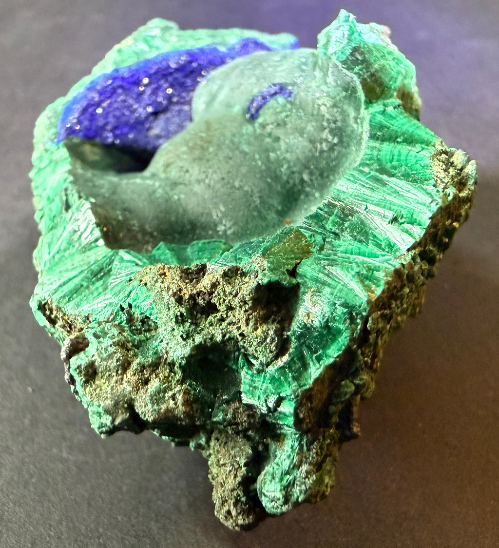 Malachite with Small Azurite Inclusions from Arizona