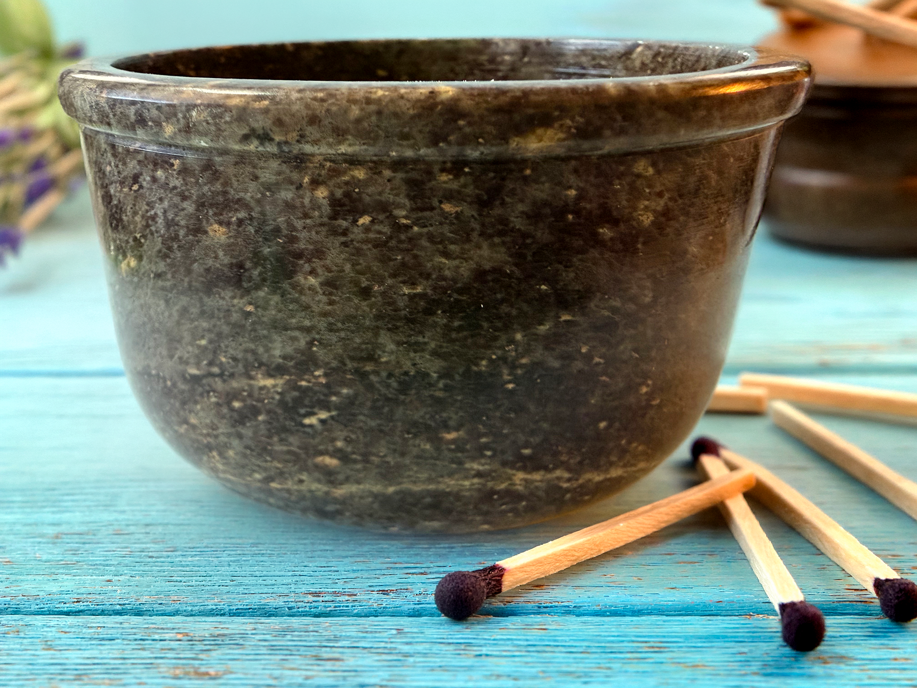 Soapstone Smudging Bowl