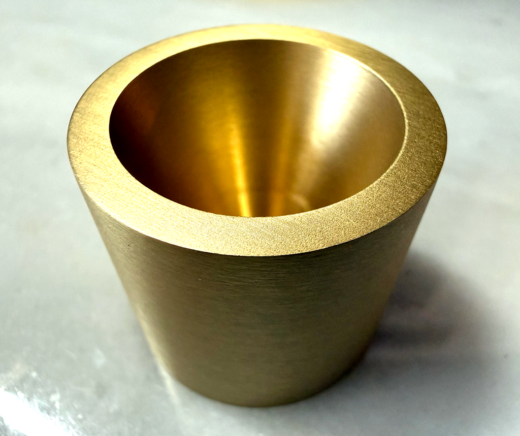 Thin Taper Candle Holder - Solid Brass