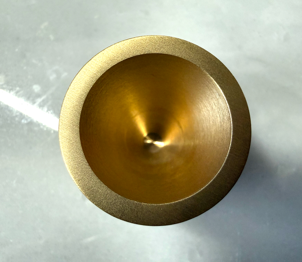 Thin Taper Candle Holder - Solid Brass