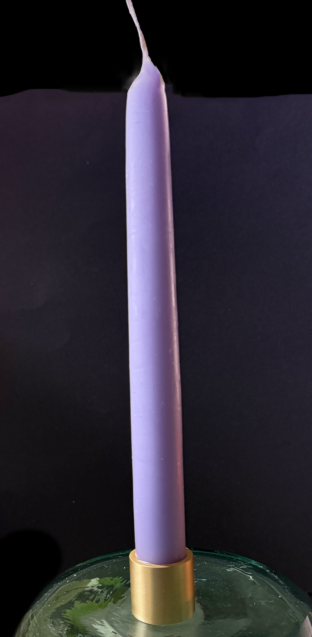 Thin Taper Candle Holder - Solid Brass