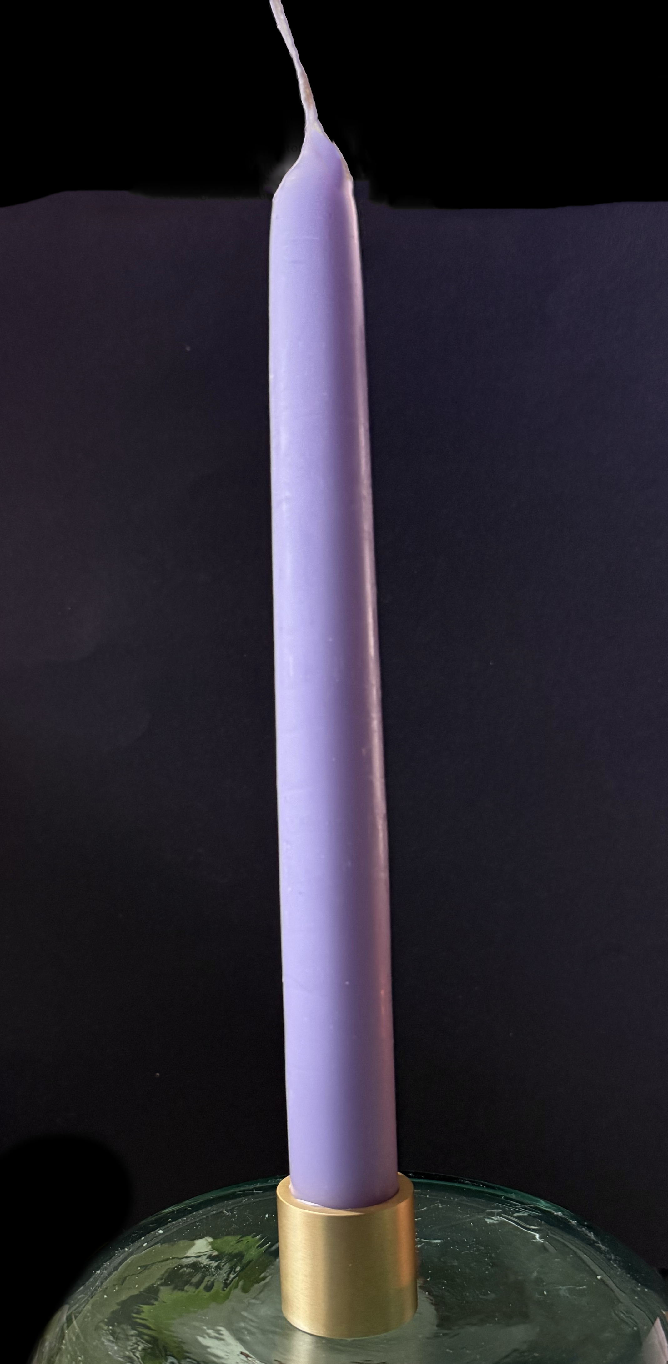 Thin Taper Candle Holder - Solid Brass