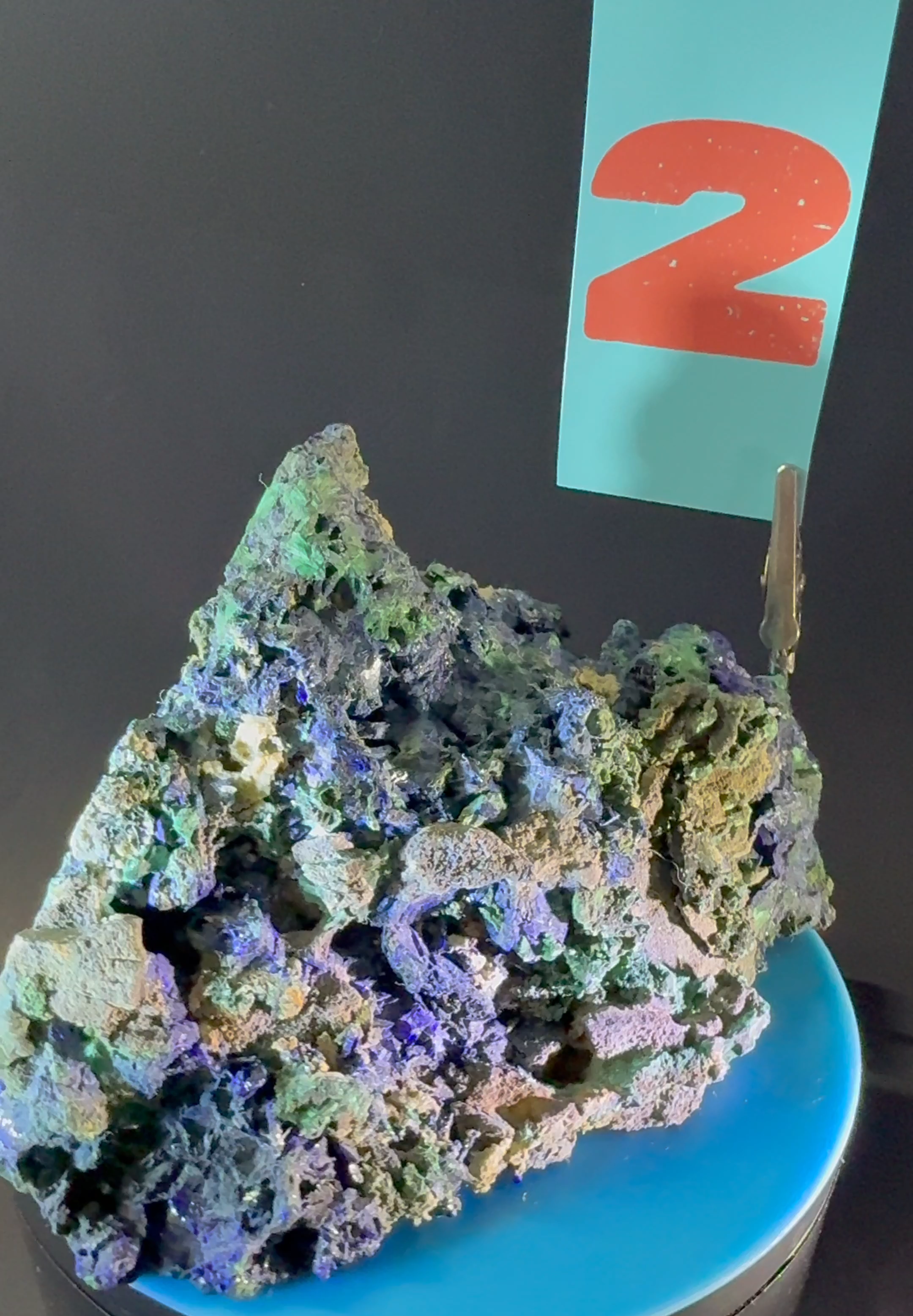 Azurite, Malachite and Chrysocolla from the Morenci Mines, Morenci, Arizona