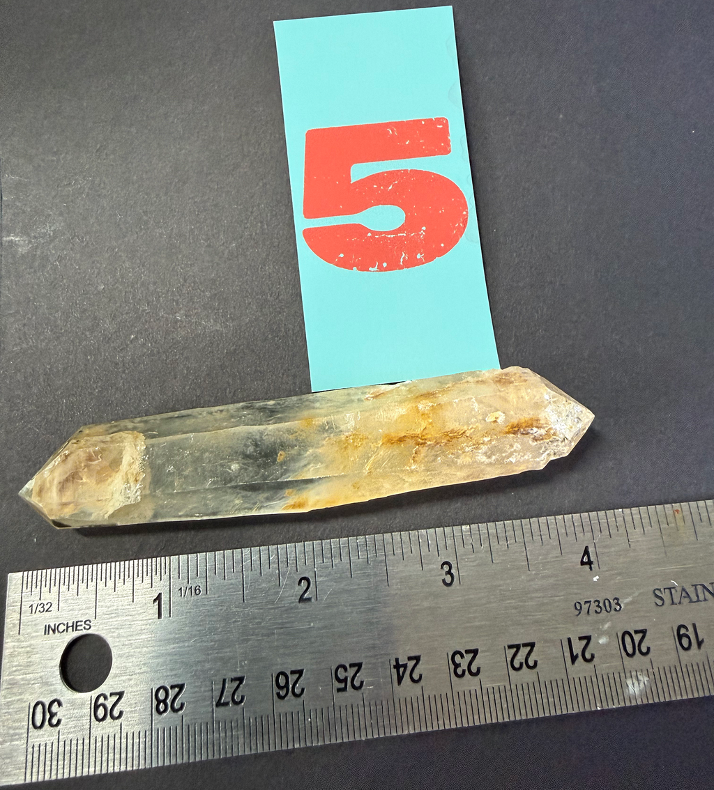 Smoky Blue Quartz wands from Boyaca, Colombia