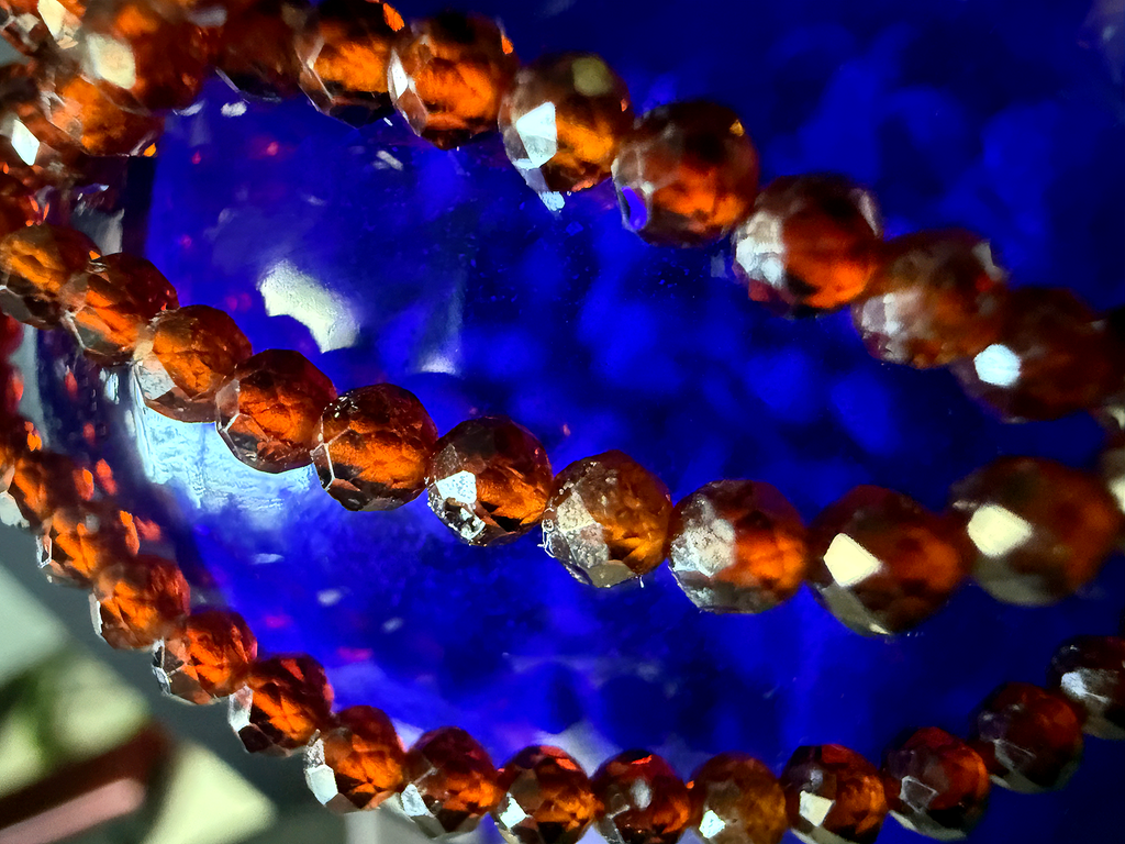 Bead Strands, Faceted .46mm & .61mm: Peridot, Citrine, Hessonite, & Tourmaline