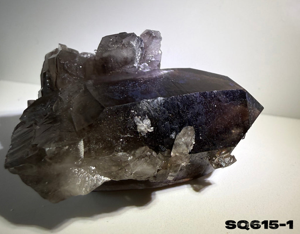 Smoky Quartz Clusters Trio in Display Box SQ615-1
