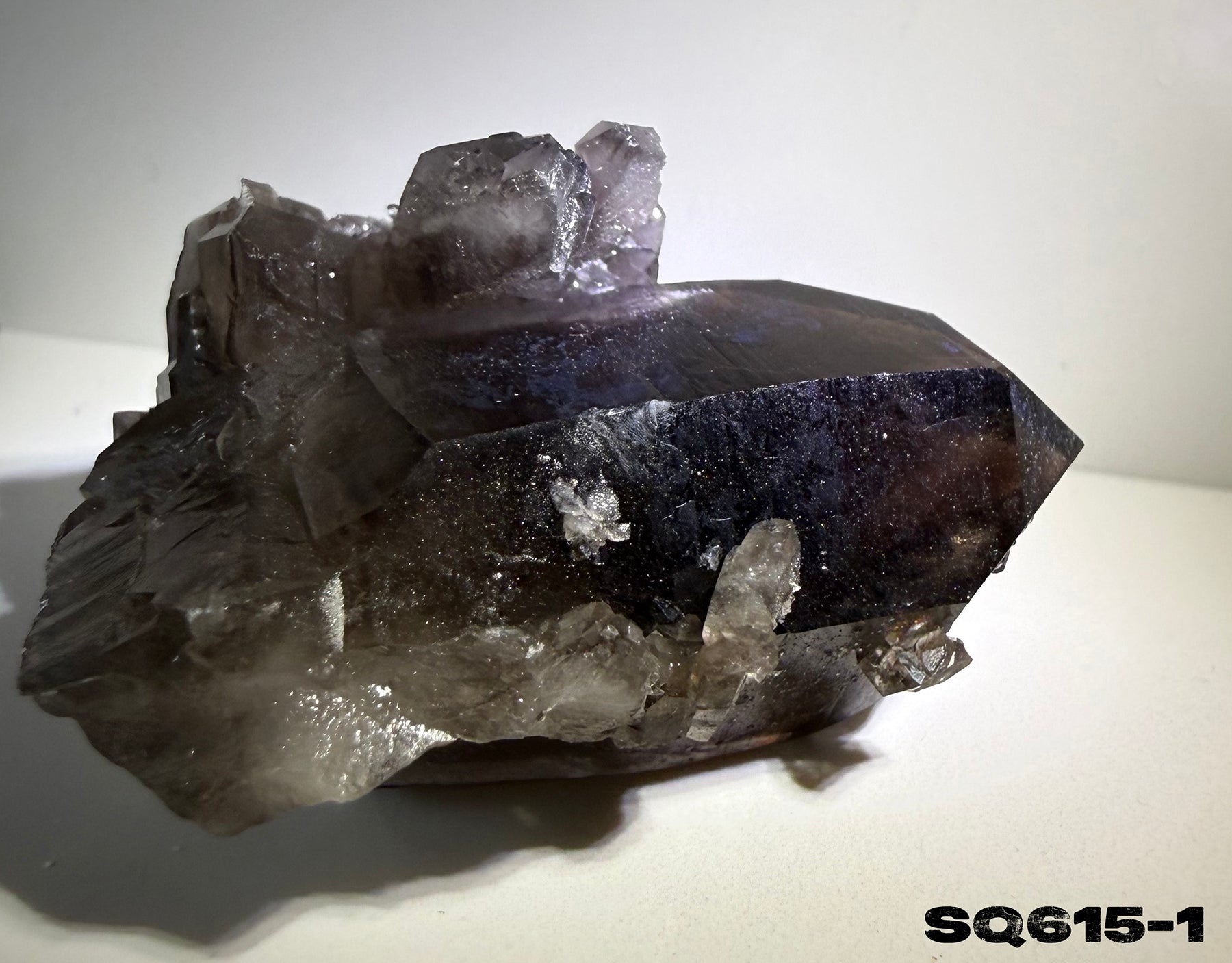 Smoky Quartz Clusters Trio in Display Box SQ615-1