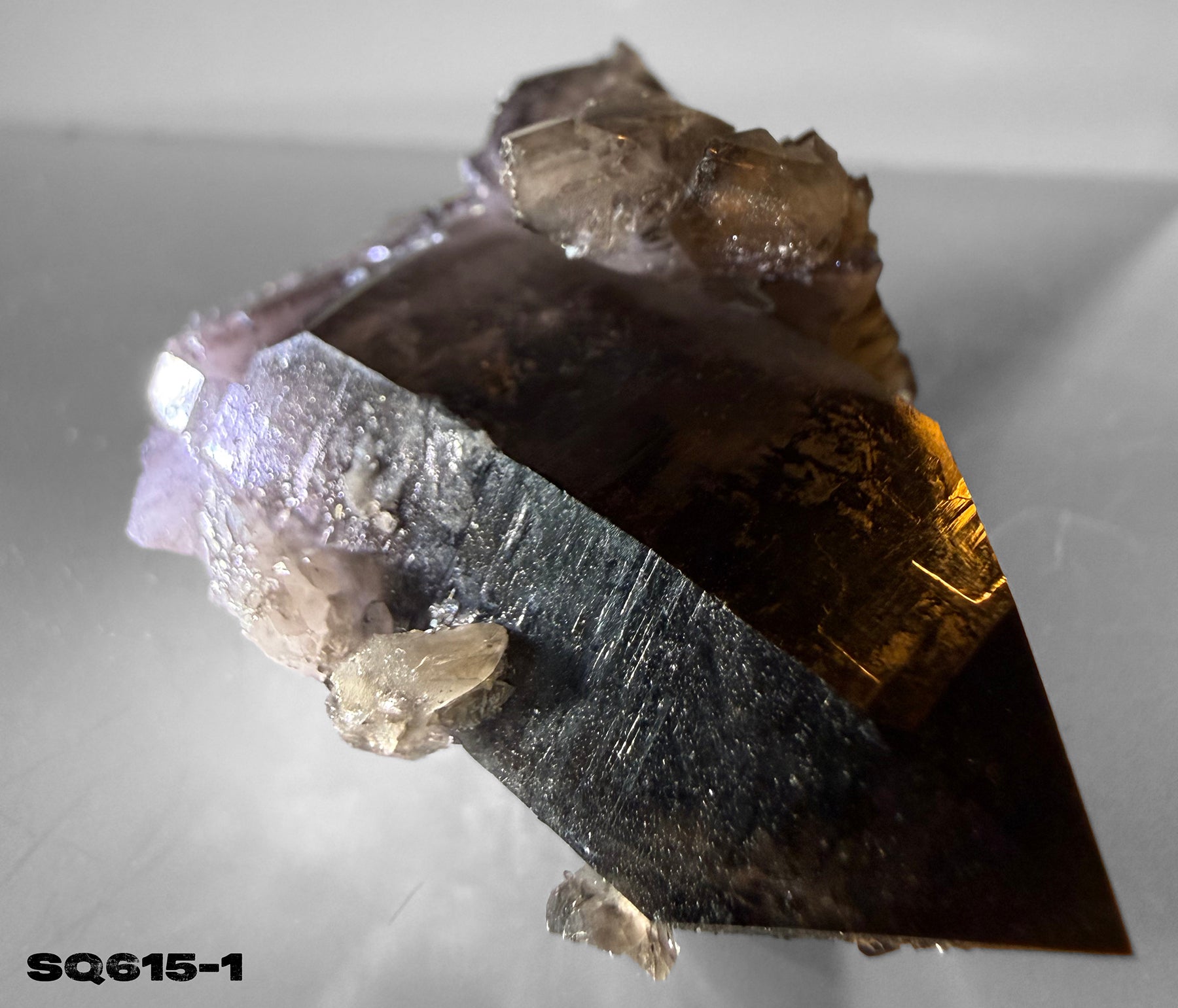 Smoky Quartz Clusters Trio in Display Box SQ615-1