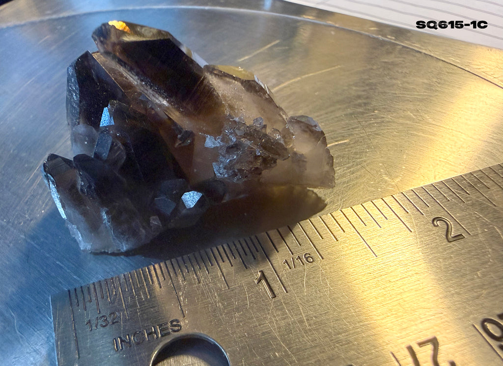 Smoky Quartz Clusters Trio in Display Box SQ615-1