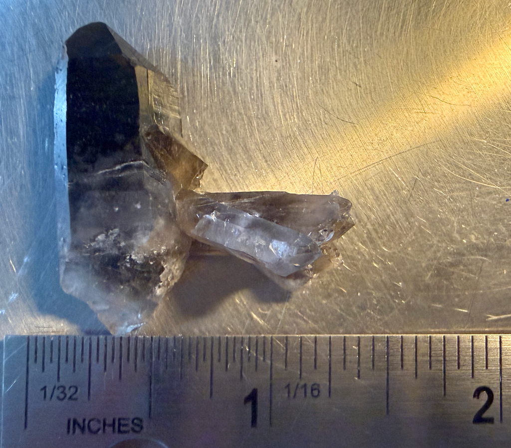 Smoky Quartz Clusters Trio in Display Box SQ615-1