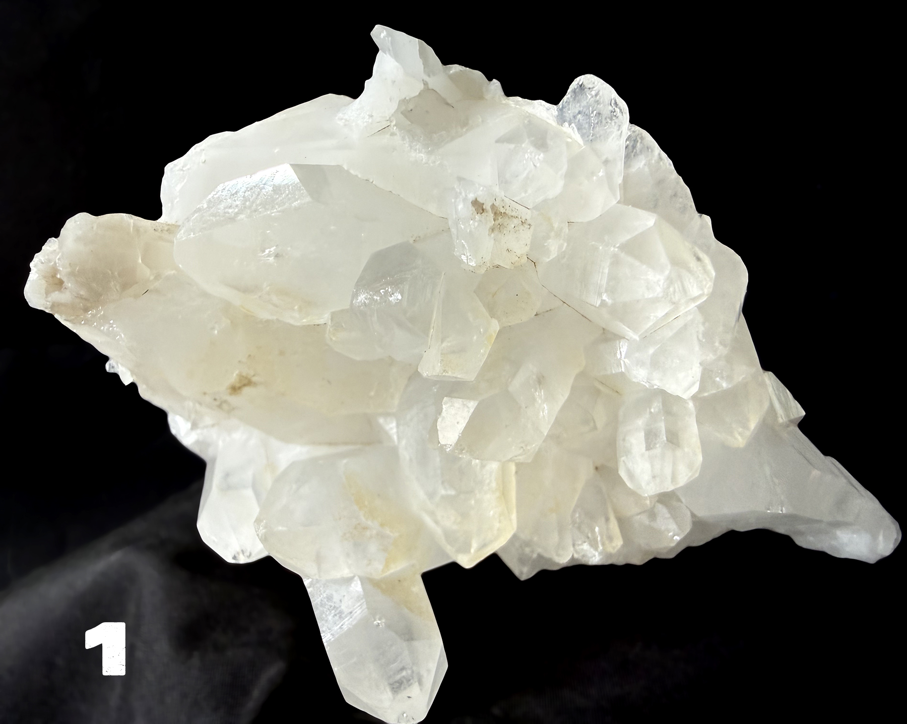 Clear Quartz Clusters & Single Points 1-5