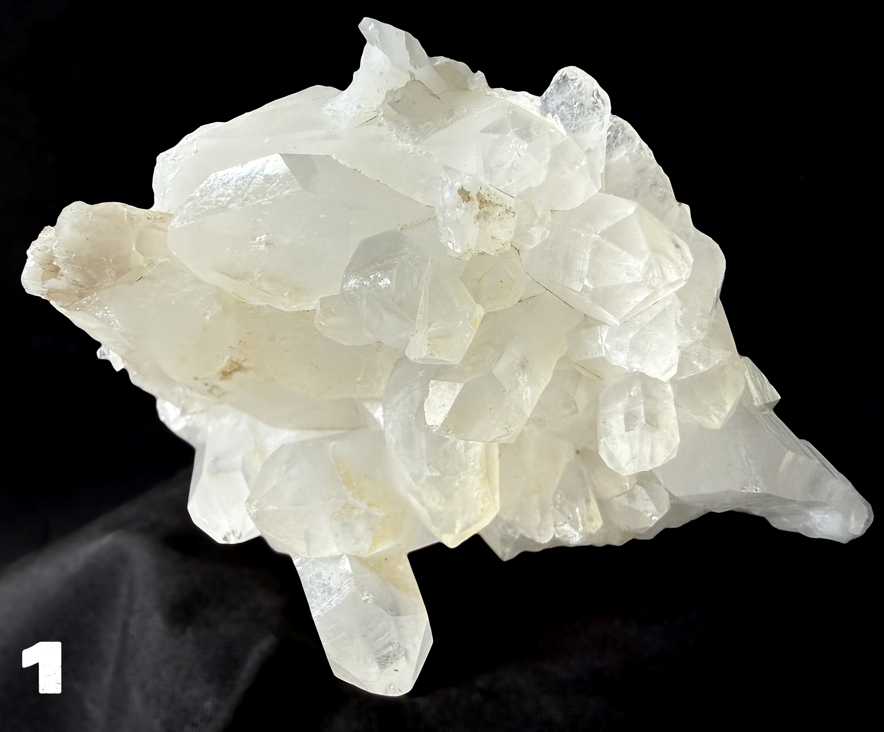 Clear Quartz Clusters & Single Points 1-5