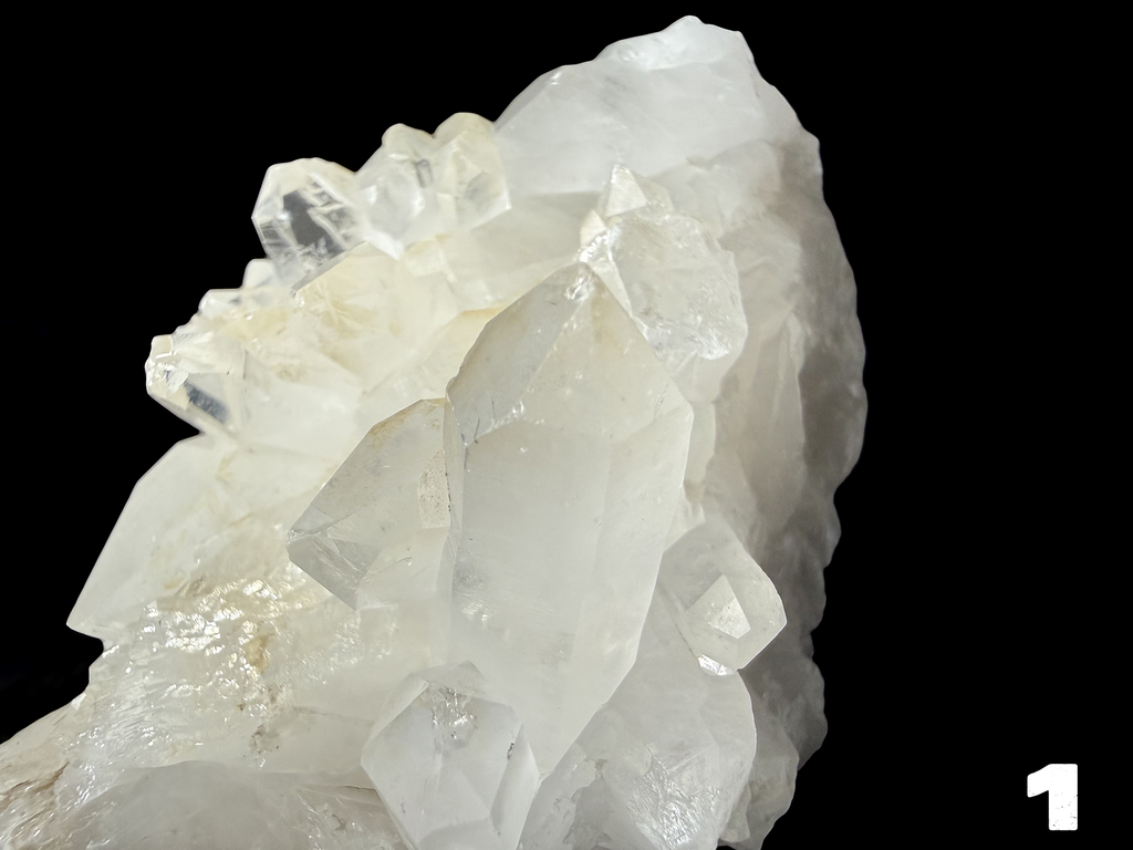 Clear Quartz Clusters & Single Points 1-5