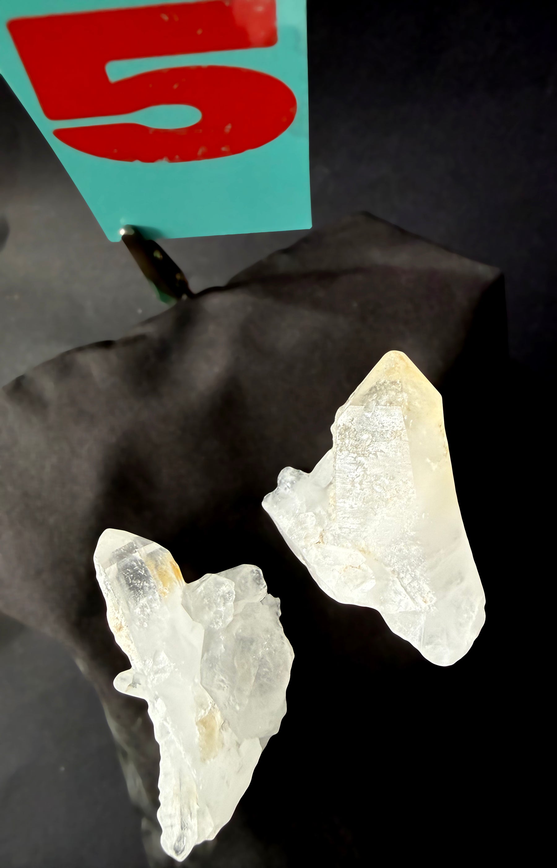 Clear Quartz Clusters & Single Points 1-5