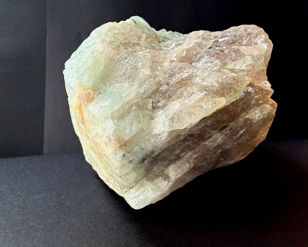 Aquamarine on Quartz/Elbaite From Brazil 1 lb 11.75 oz