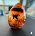Carnelian Flower Agate Flames