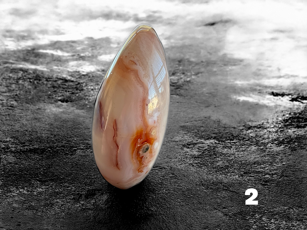 Carnelian Flower Agate Flames