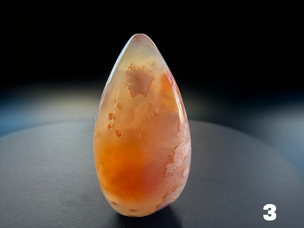 Carnelian Flower Agate Flames