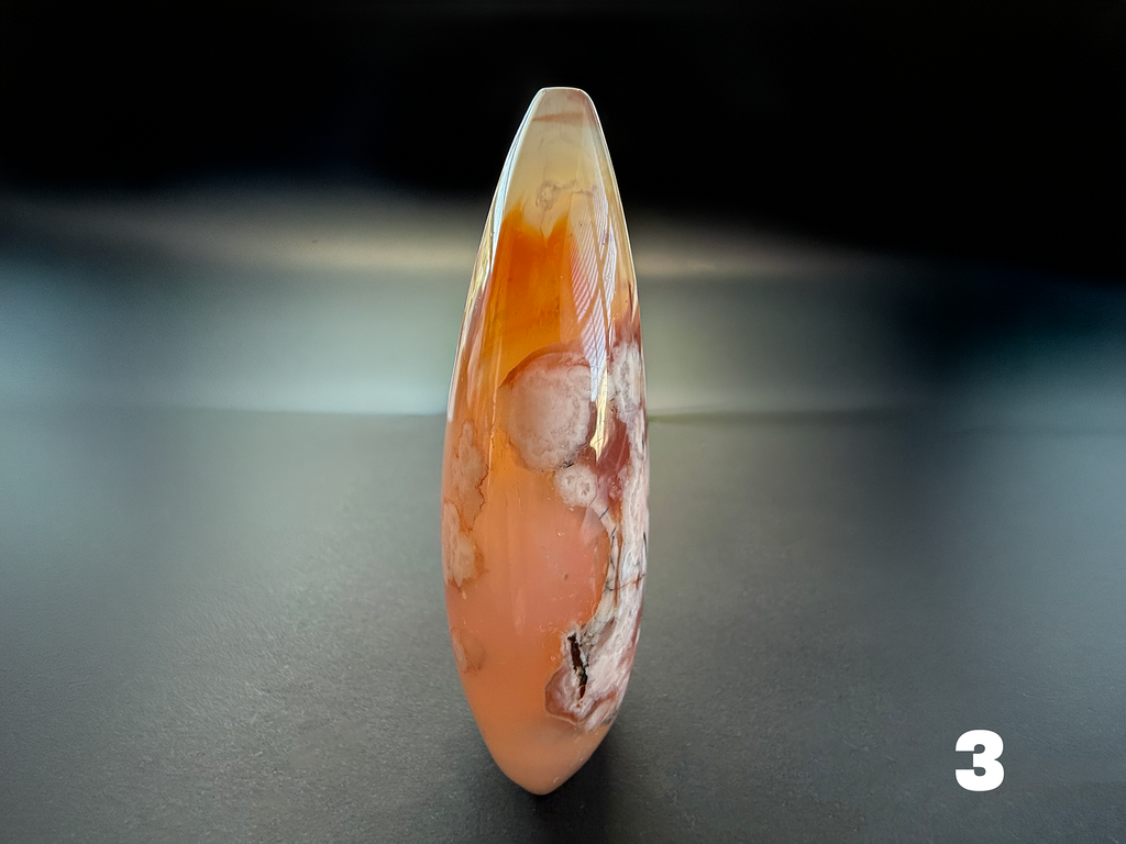 Carnelian Flower Agate Flames