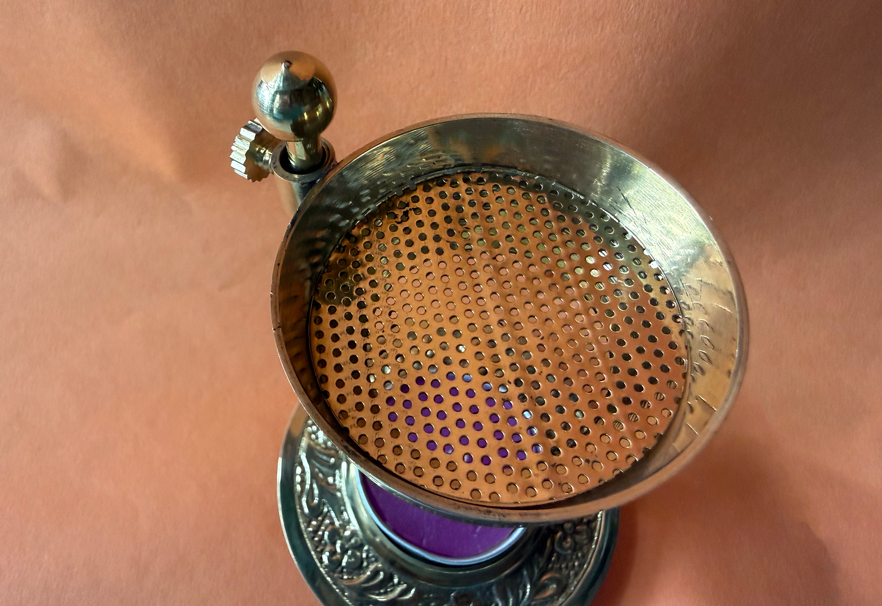 Brass Adjustable Resin Burner - Burn Resin w/o Charcoal