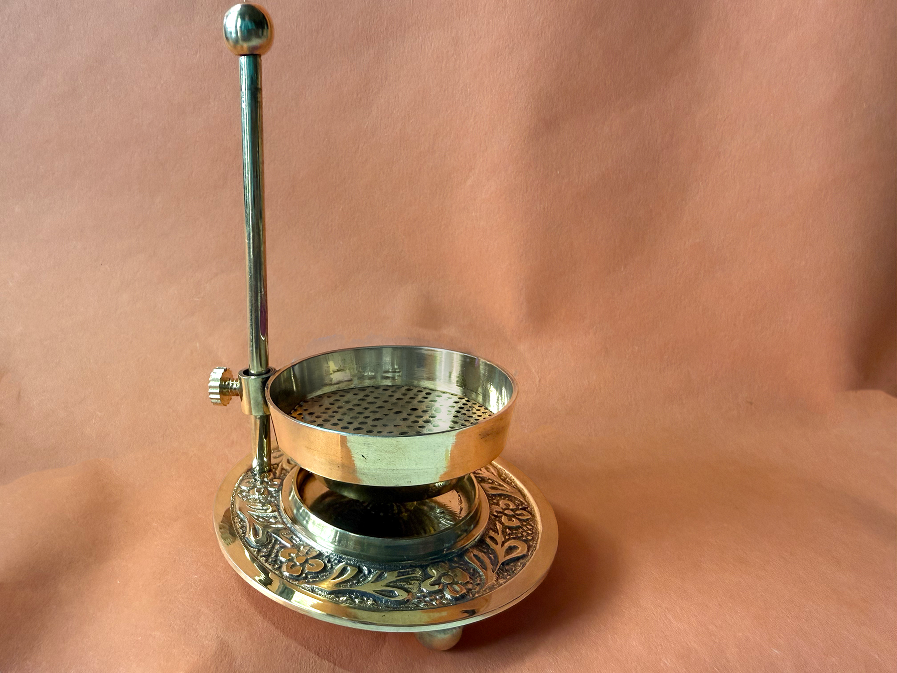 Brass Adjustable Resin Burner - Burn Resin w/o Charcoal