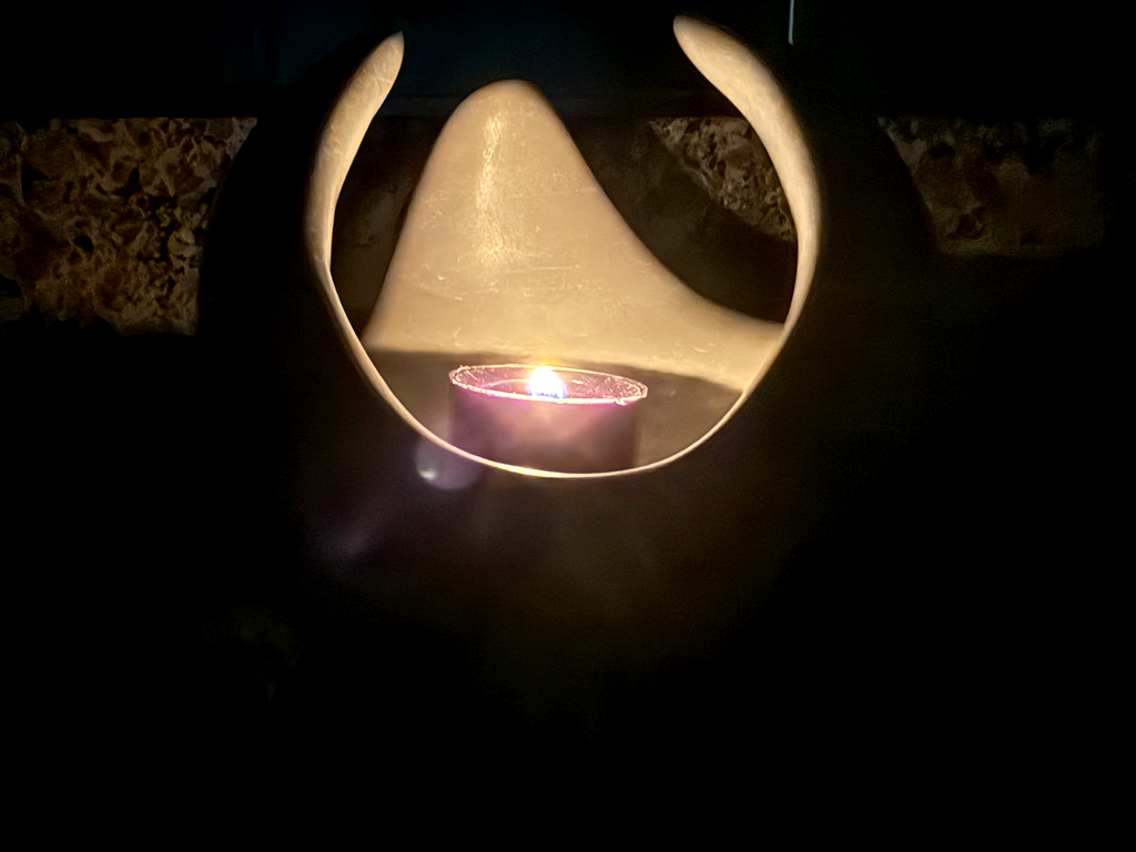 Maua Lotus Soapstone Tealight Holder