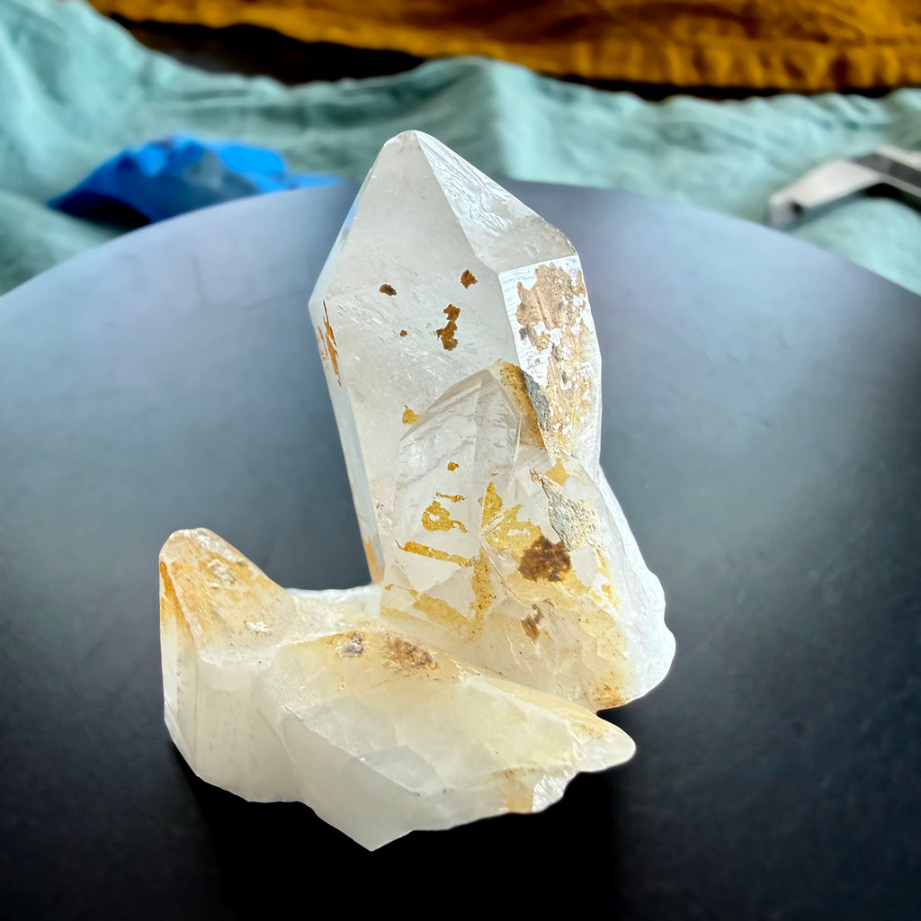 Clear Quartz Clusters Trio Lot 7