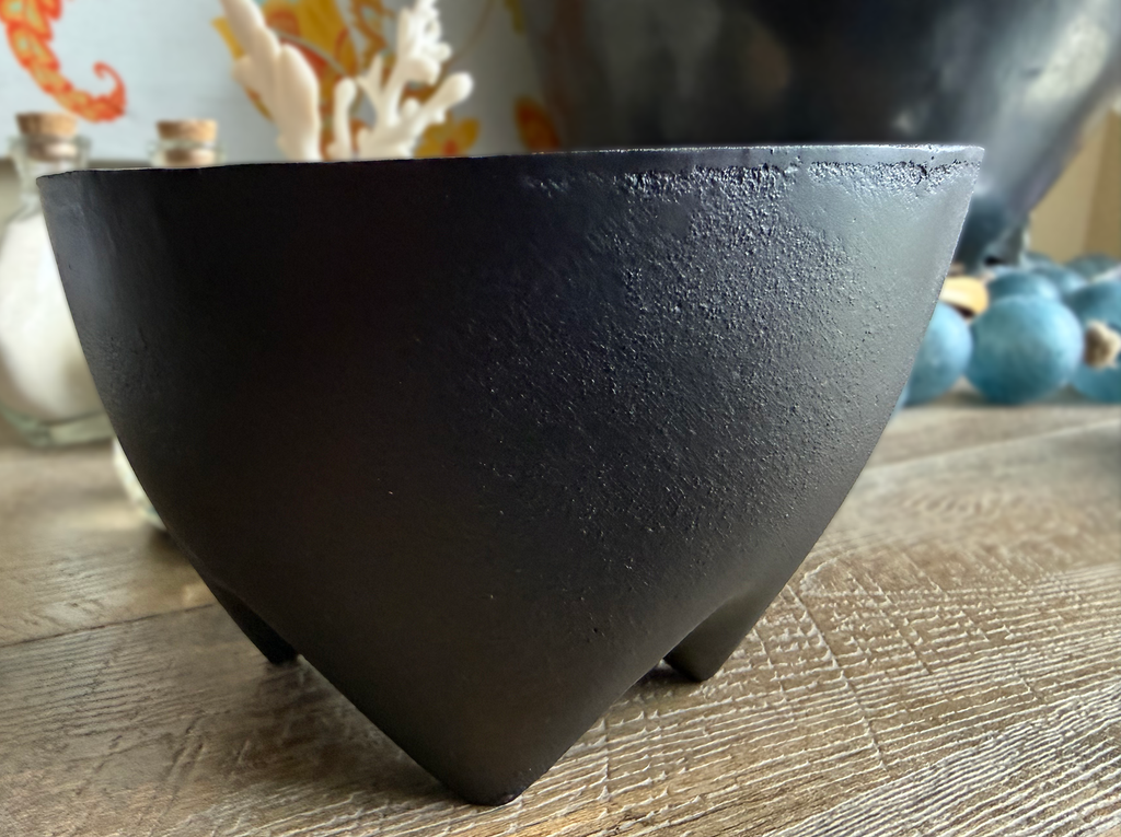 Four-Footed Cast Iron Offering Bowl