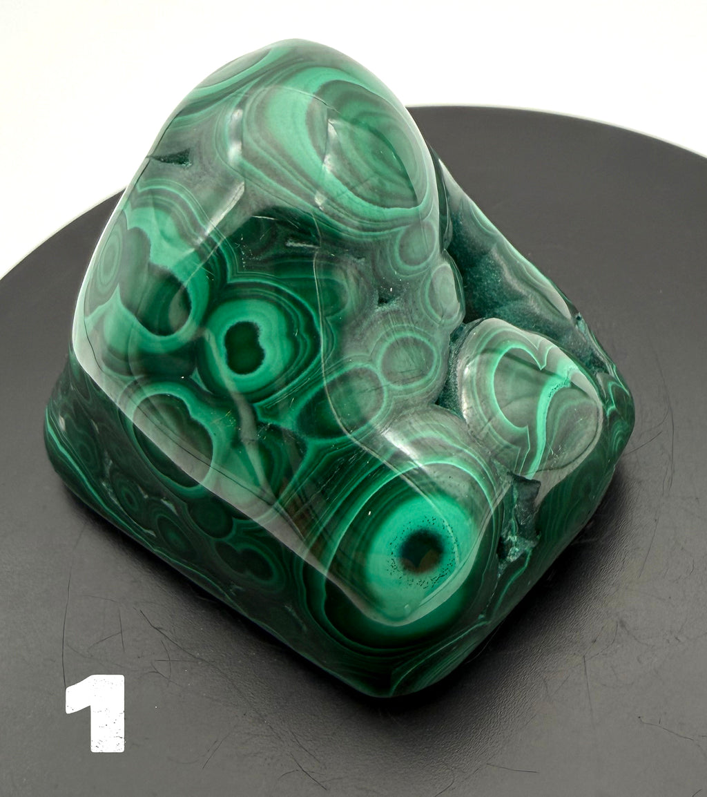 Malachite (polished) from the Democratic Republic of Congo