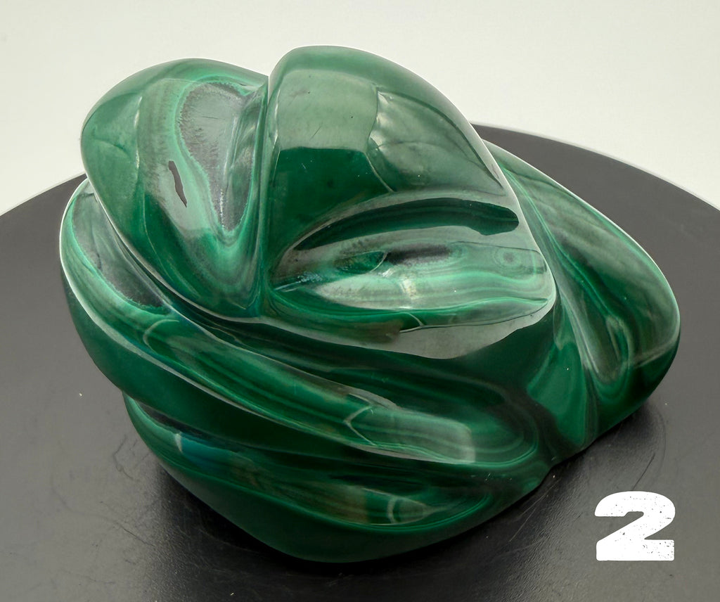 Malachite (polished) from the Democratic Republic of Congo