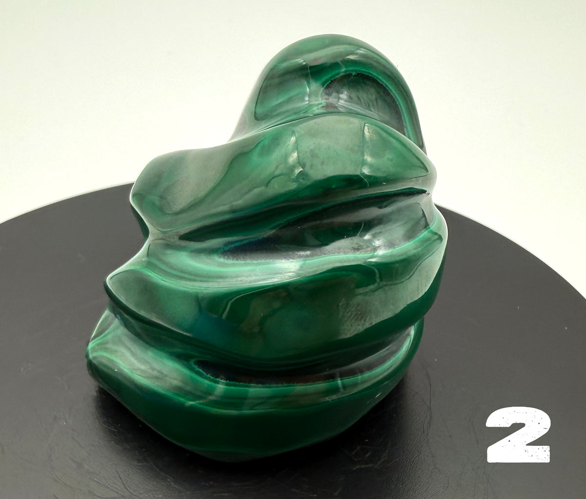 Malachite (polished) from the Democratic Republic of Congo