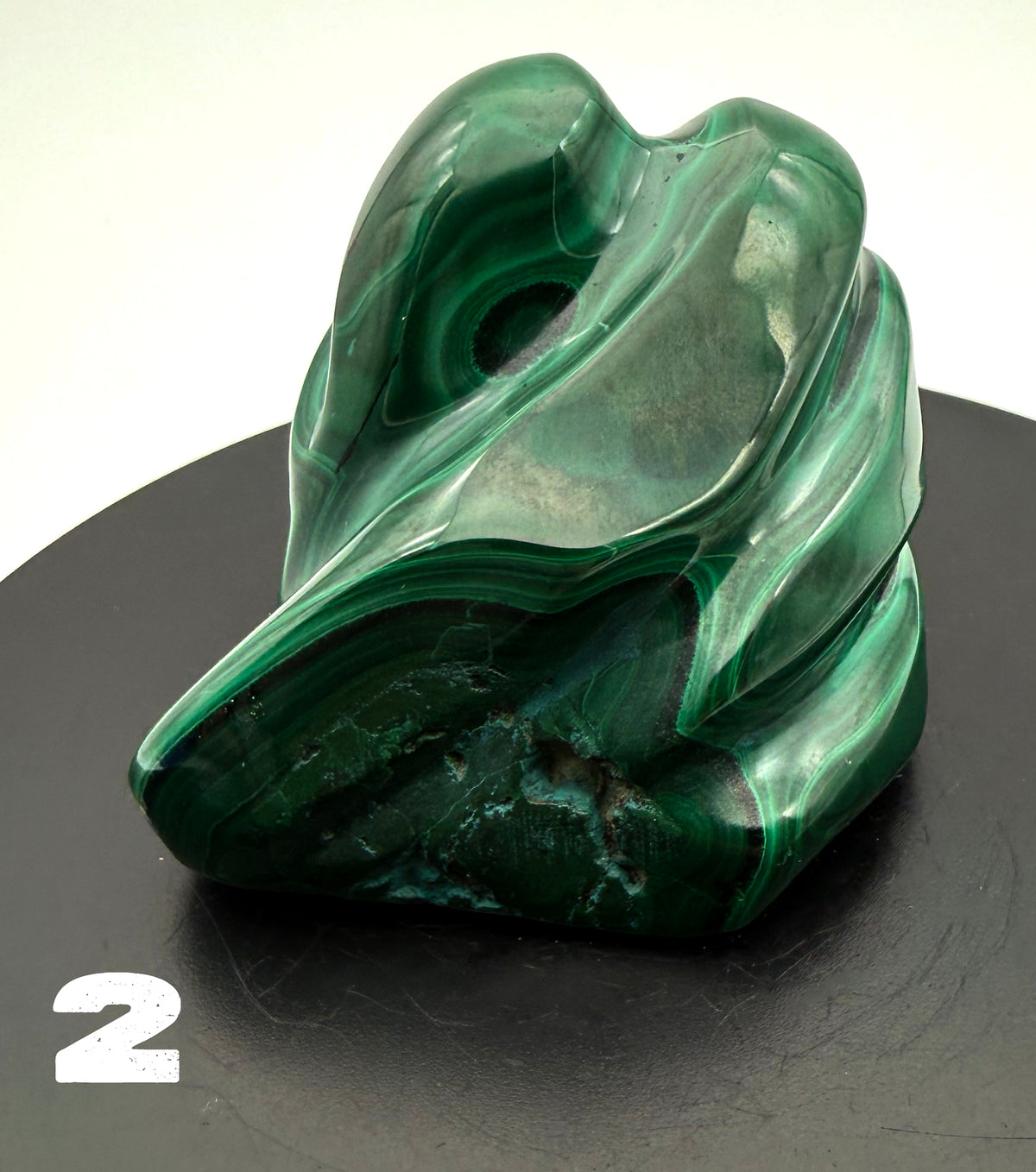Malachite (polished) from the Democratic Republic of Congo