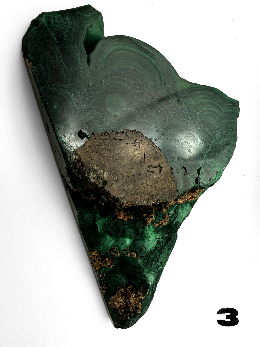 Malachite (polished) from the Democratic Republic of Congo