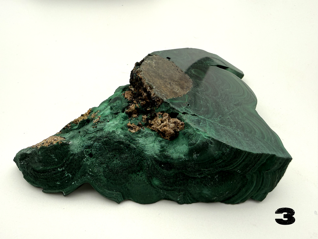 Malachite (polished) from the Democratic Republic of Congo