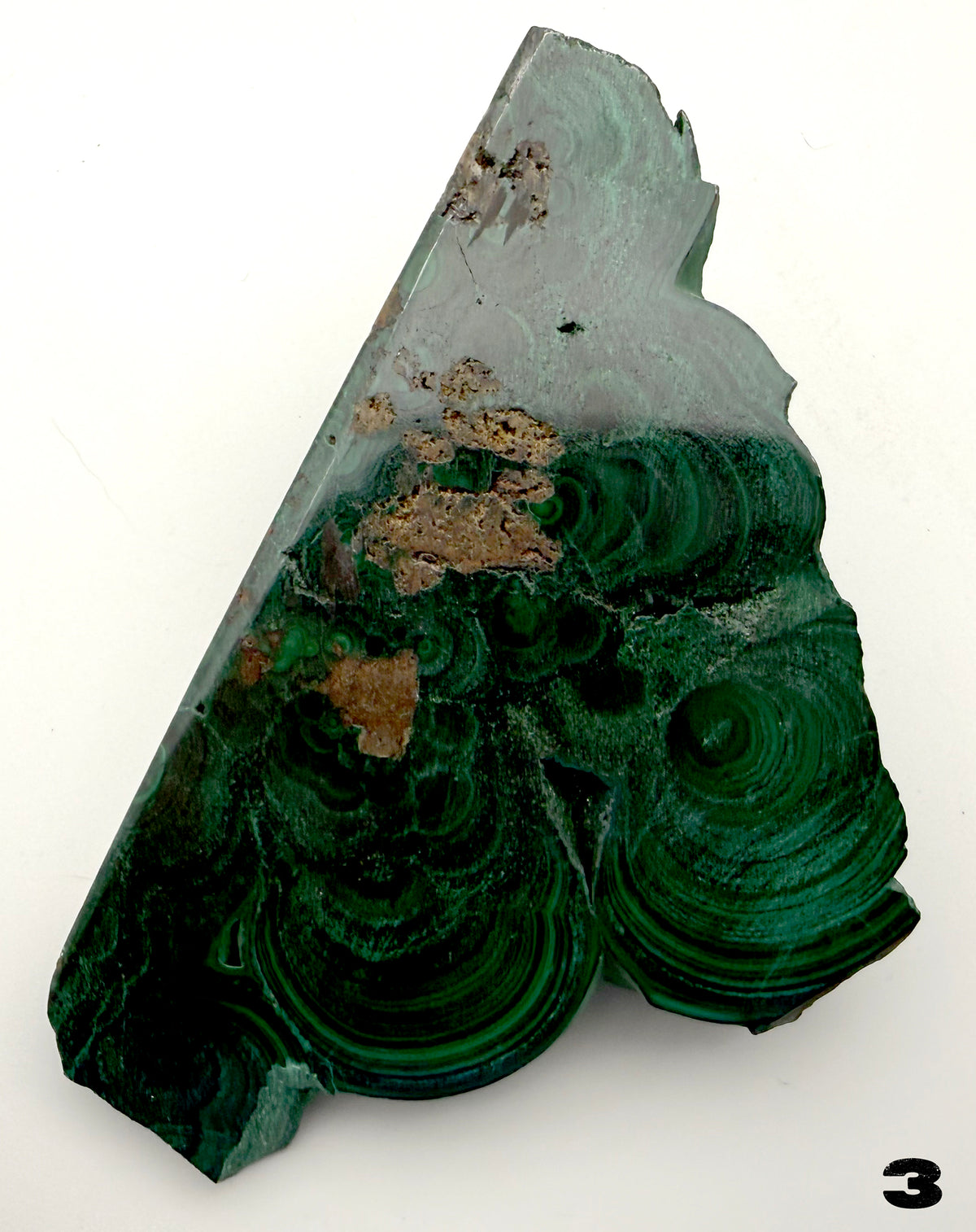 Malachite (polished) from the Democratic Republic of Congo