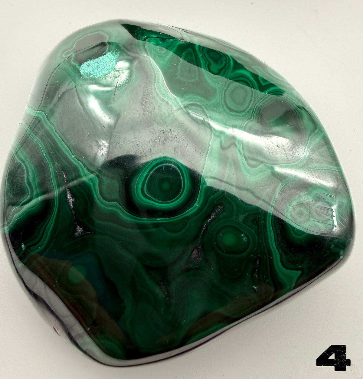 Malachite (polished) from the Democratic Republic of Congo