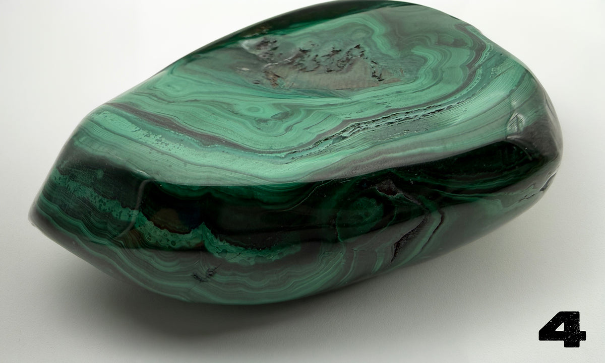 Malachite (polished) from the Democratic Republic of Congo