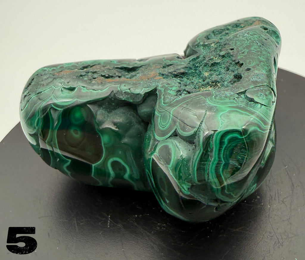 Malachite (polished) from the Democratic Republic of Congo