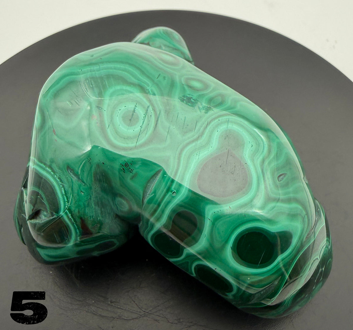 Malachite (polished) from the Democratic Republic of Congo
