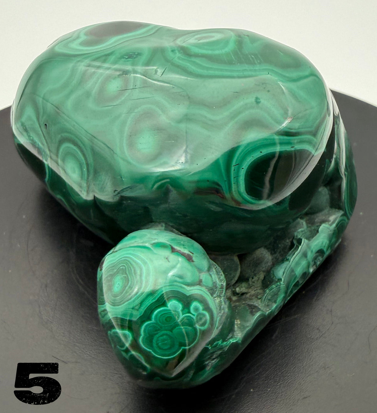 Malachite (polished) from the Democratic Republic of Congo